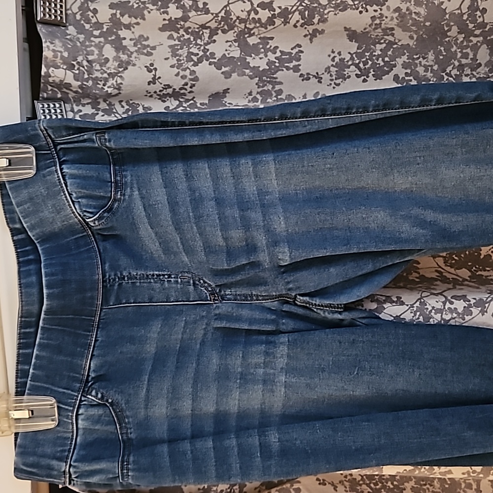 Women elastic waist jeans